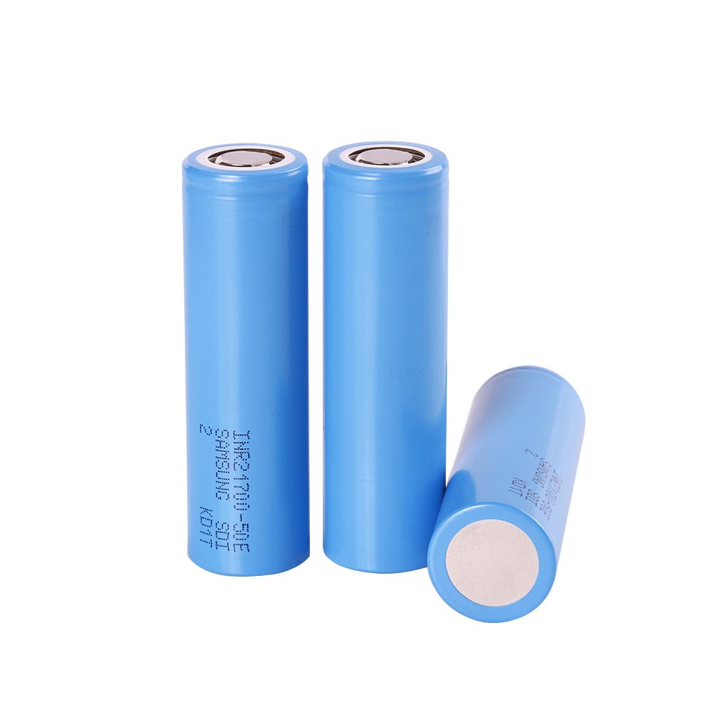 Import bacteria 50E 21700 Battery INR21700 50E 3.7V 5000mAh 10A Rechargeable lithium Battery for Ebike