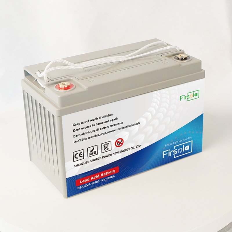 FIRSOLA 12V 100Ah Lead-Acid Battery for Golf Carts Automotive Electric Vehicles Bicycles Scooters UPS Energy Storage