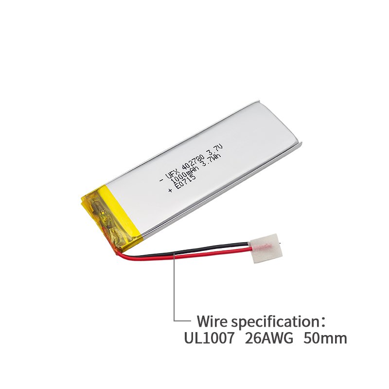Lithium Ion Cell Manufacturers Supply High Capacity UFX 402780 1000mAh 3.7V Batteries Made In China For Guitar Page Turner