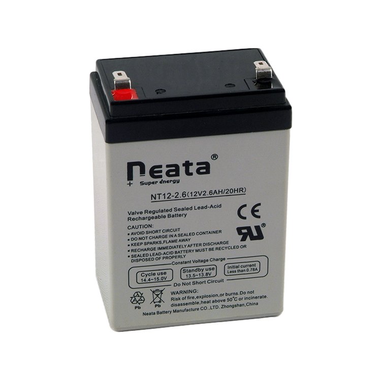 Neata hot sale rechargeable lead acid battery 12V2.6Ah vrla storage battery for electric scooter toy ride car
