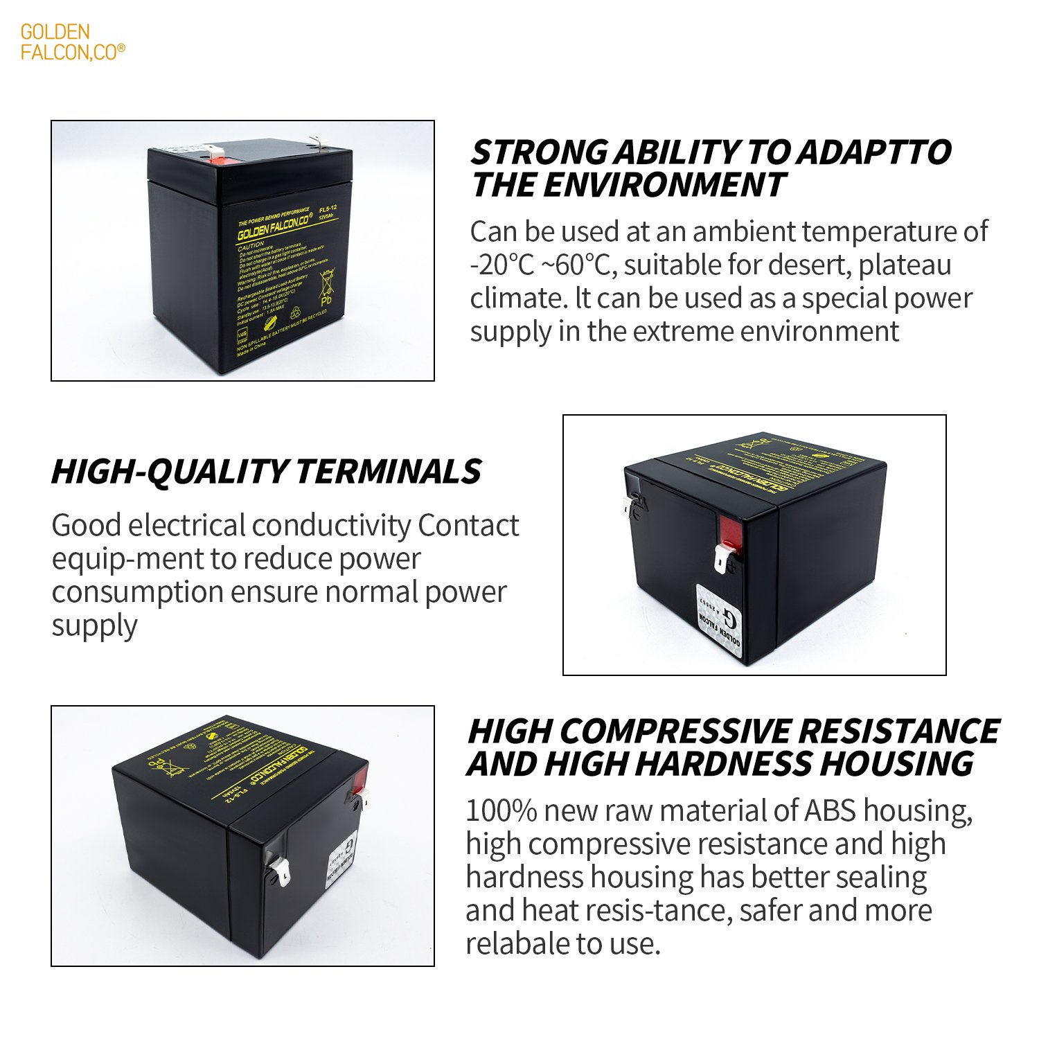 Long Life Rechargeable sealed lead acid battery 12V 5Ah Deep cycle battery for Home Appliances Ups