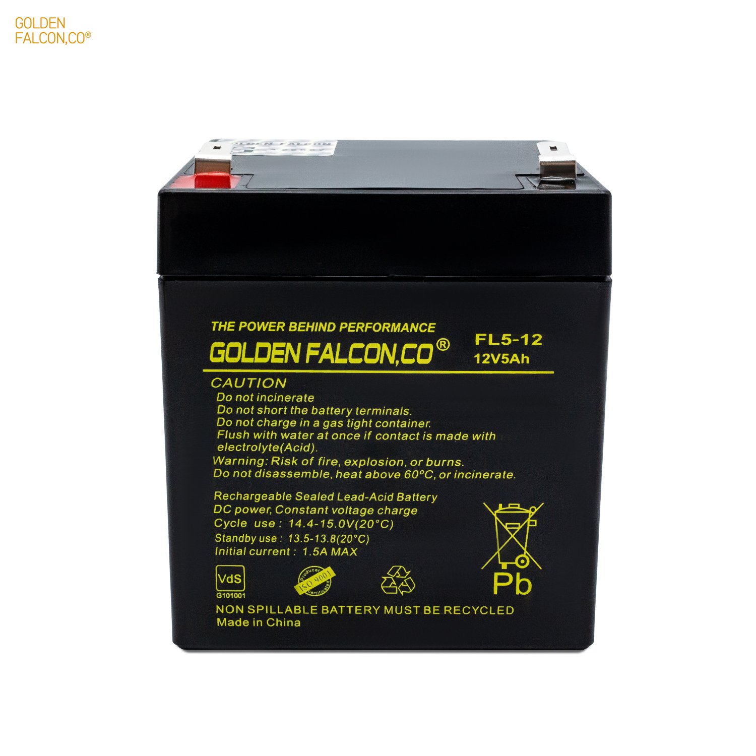 Long Life Rechargeable sealed lead acid battery 12V 5Ah Deep cycle battery for Home Appliances Ups