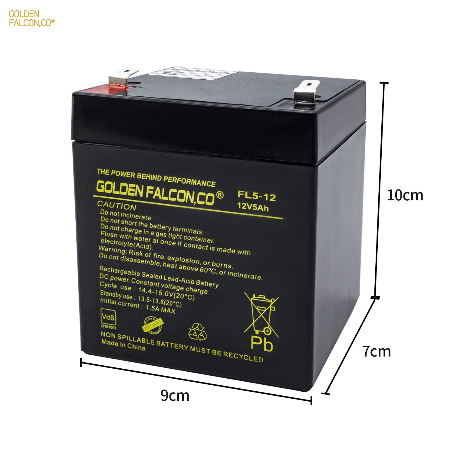 Long Life Rechargeable sealed lead acid battery 12V 5Ah Deep cycle battery for Home Appliances Ups