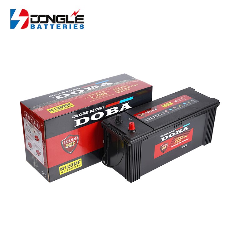 Dongle High Quality 12v 120Ah Rechargeable Car Trucks Starting SMF N120 Lead Acid Battery