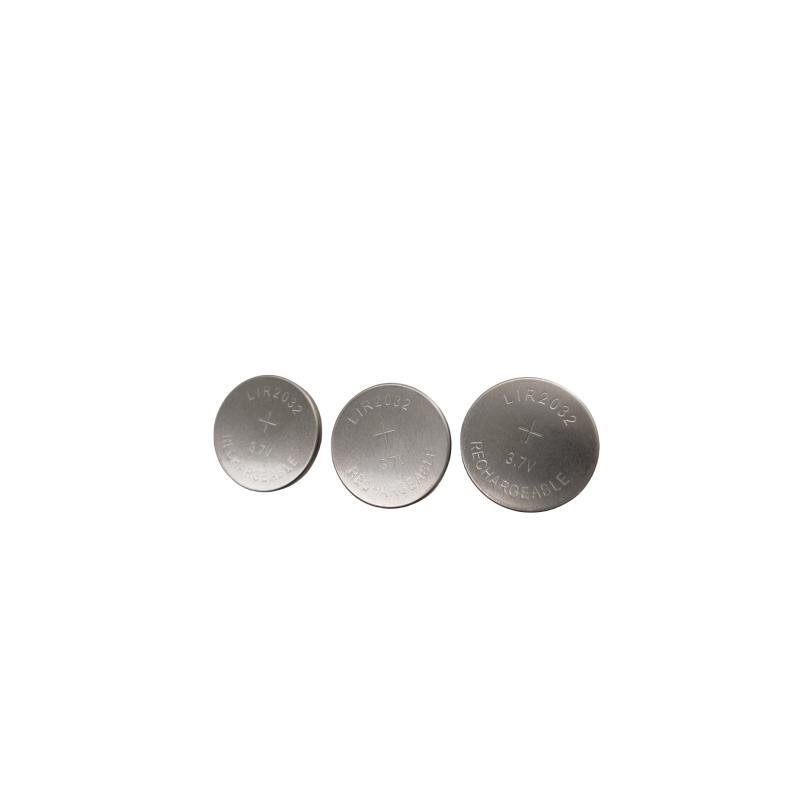 LIR2032 3.6V 45mAh button batteries Coin Cell LIR2032 Lithium Ion battery rechargeable button cell
