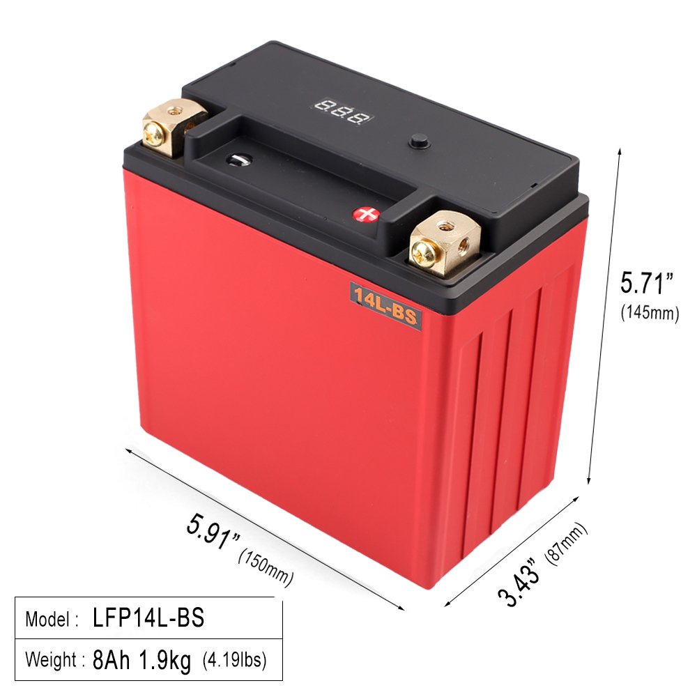 Hot Sales Oem Motorcycles Lithium Ion Battery LFP Batteries pack 12v 8ah Lithium ion Start Battery