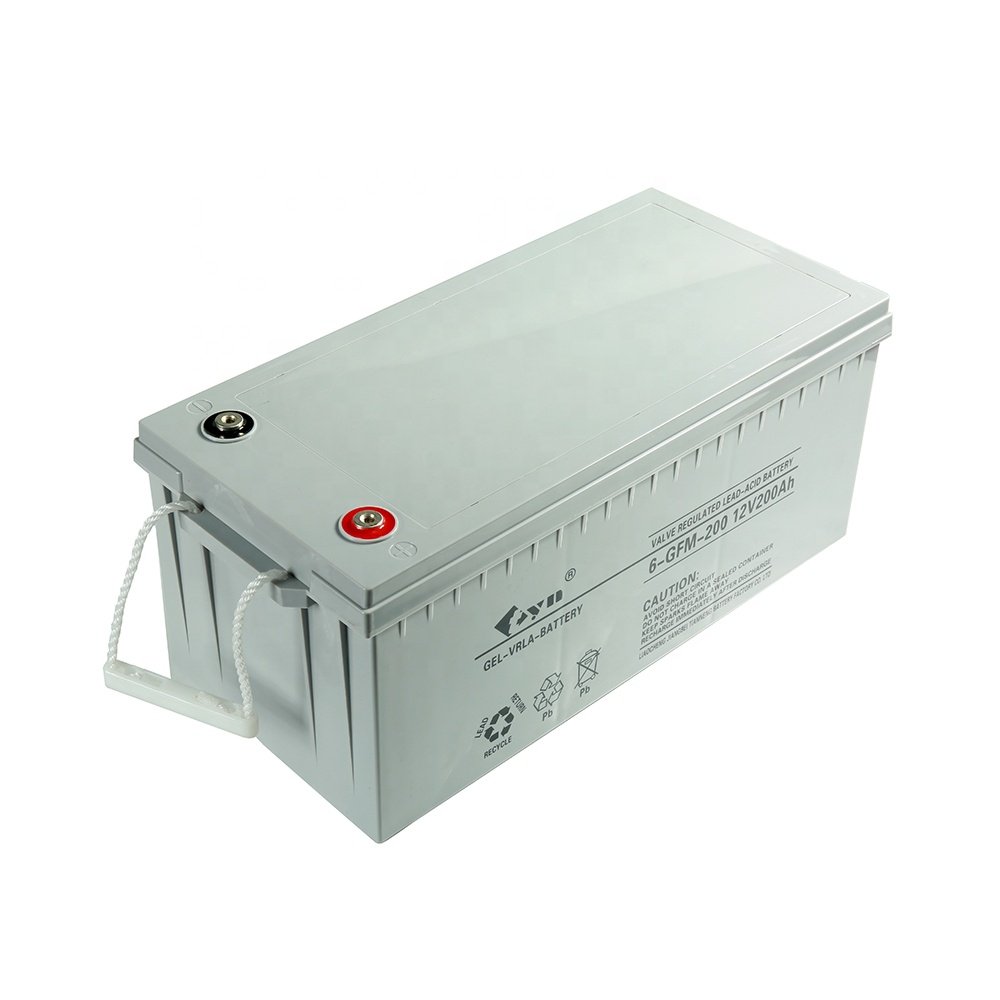 12V200AH made in China Solar Battery Deep Cycle AGM GEL trojan Lead Acid Battery