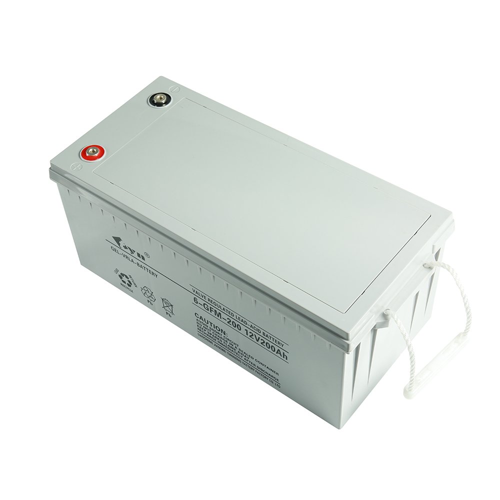 12V200AH made in China Solar Battery Deep Cycle AGM GEL trojan Lead Acid Battery