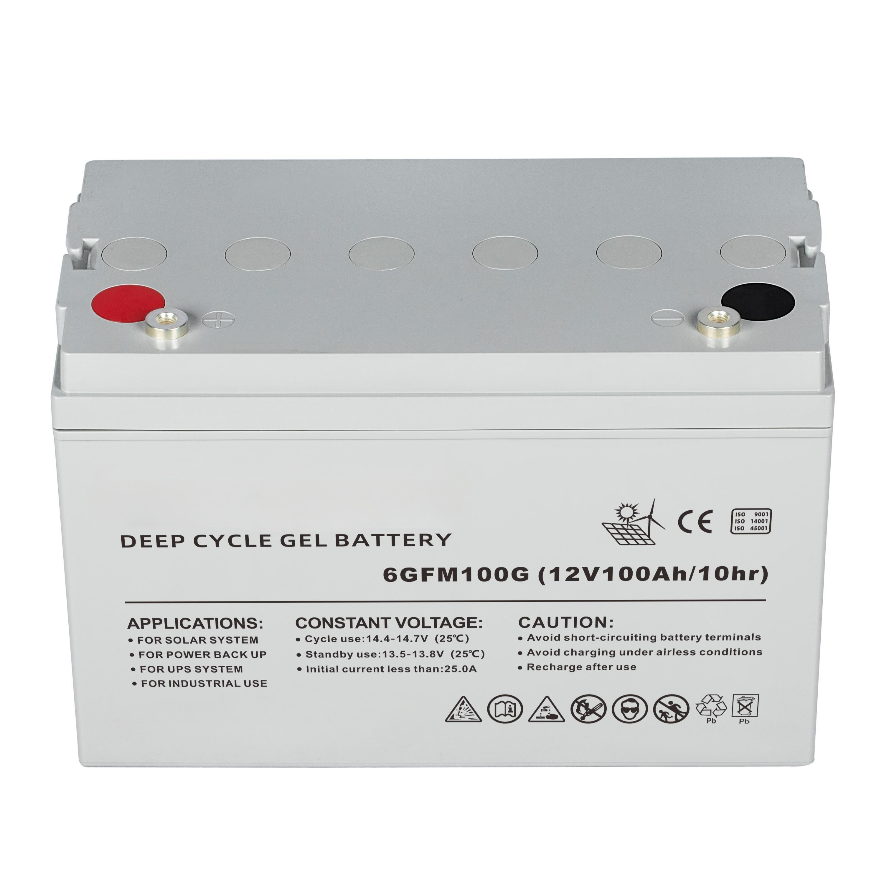 Sunoren 12V 100Ah lead acid batteries solar battery home energy storage system energy storage battery