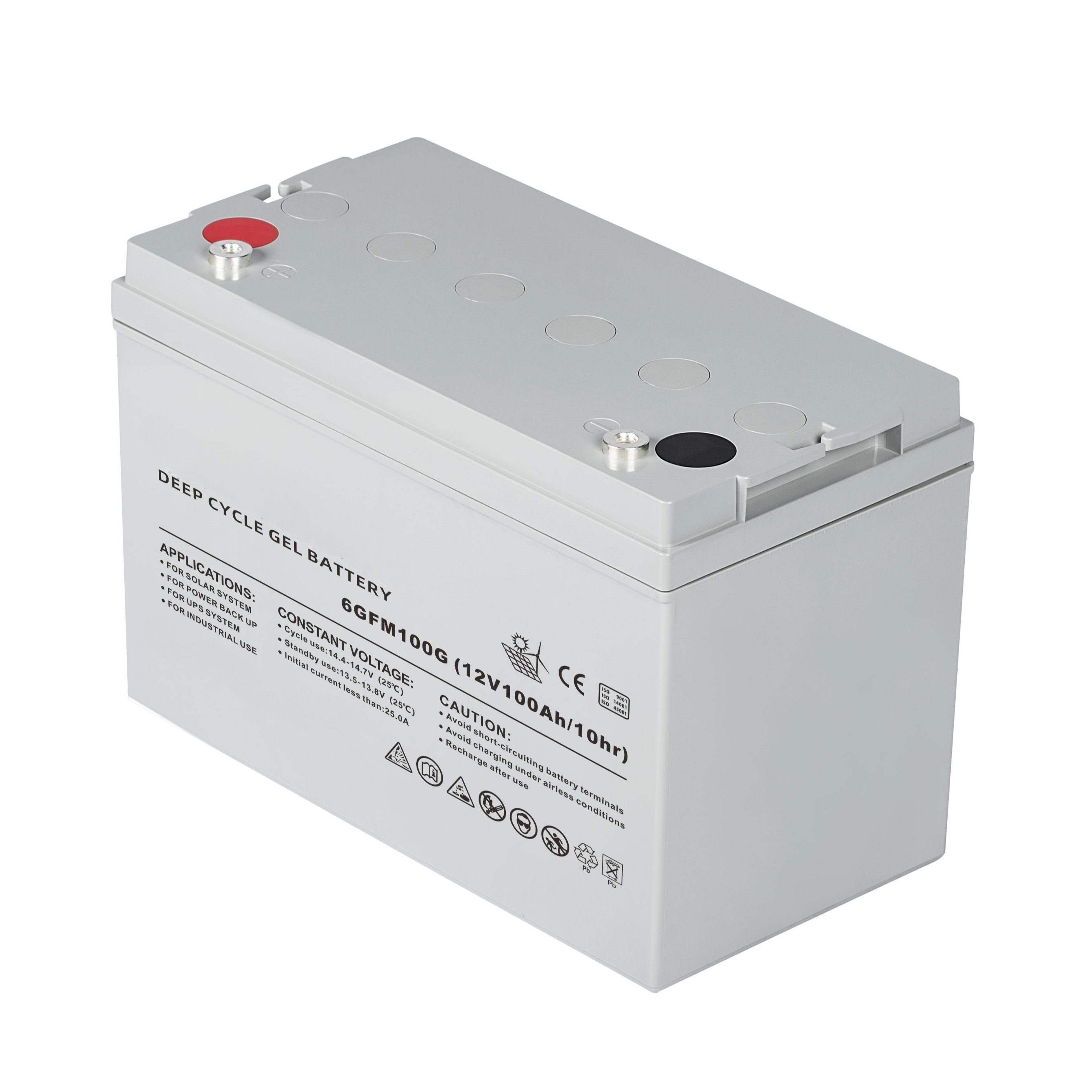Sunoren 12V 100Ah lead acid batteries solar battery home energy storage system energy storage battery
