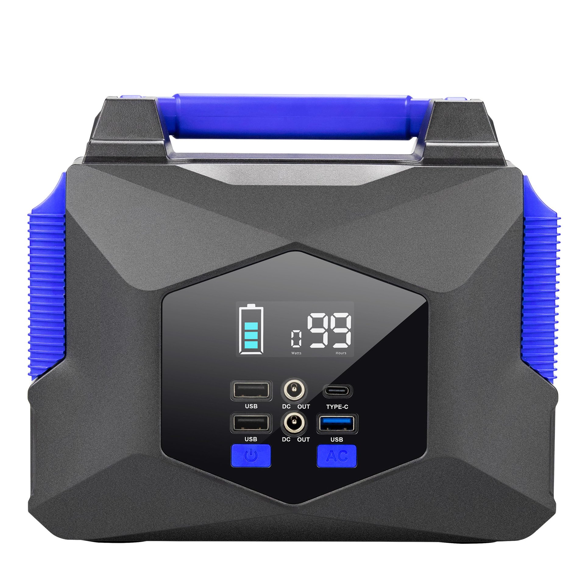 Portable 150W Solar Power Bank Station Rechargeable Lithium Ion Battery Outdoor Backup 150wh Travel Laptop Car Jump Stackable