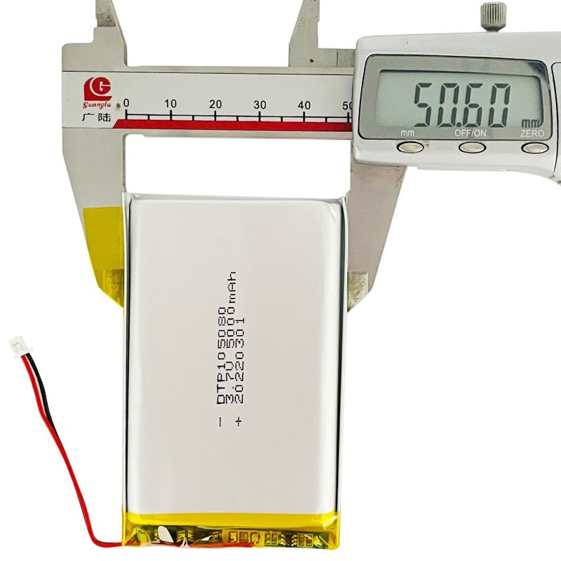 UL1642 Certified Factory Directly Lithium Polymer 105080 3.7V 5000mAh Rechargeable Lipo Li-ion Battery for Power Bank