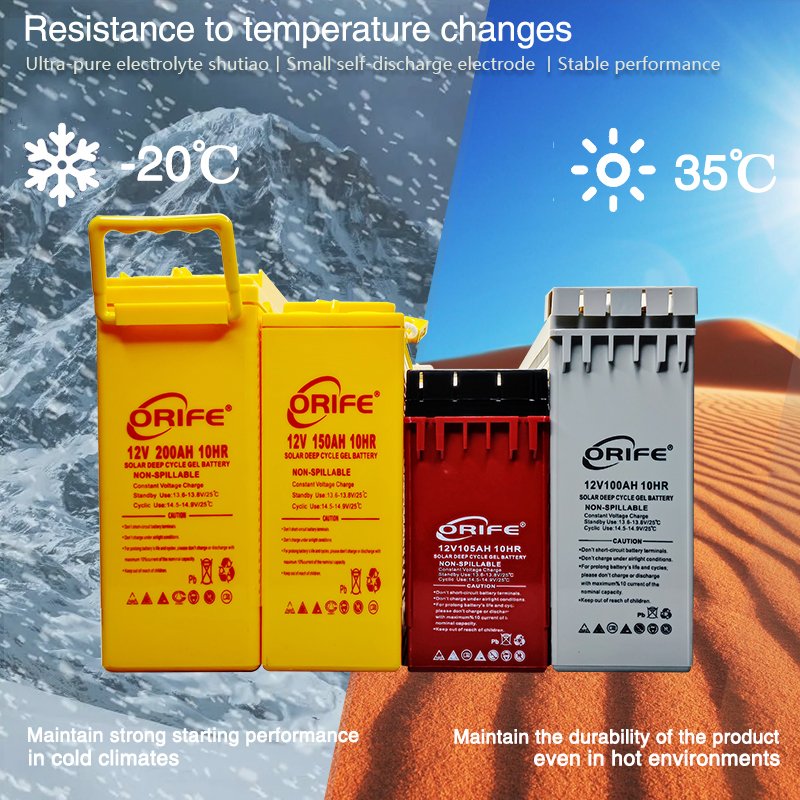 ORIFE Circularly Charging 12v 200Ah 100ah Alim Front Terminal Lead Acid Battery