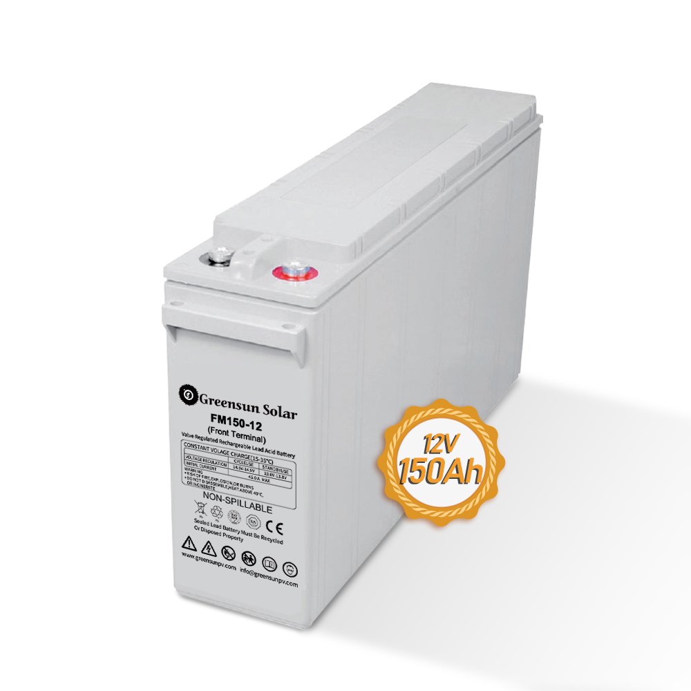 Greensun 12V 100ah 150ah 180ah 200ah Long Life Front Terminal Storage Sealed Lead Acid Battery