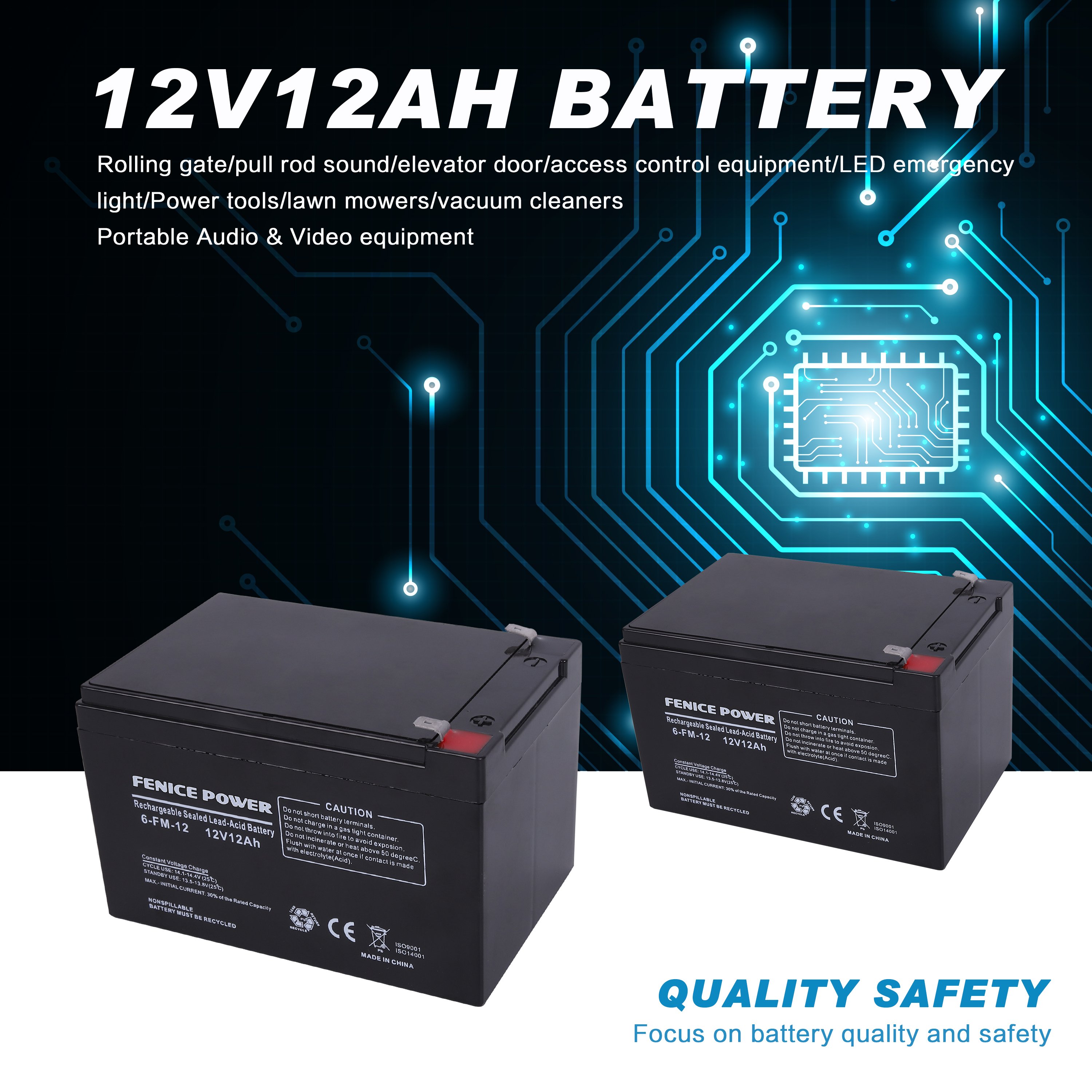 Lead Acid Battery 12V 12AH