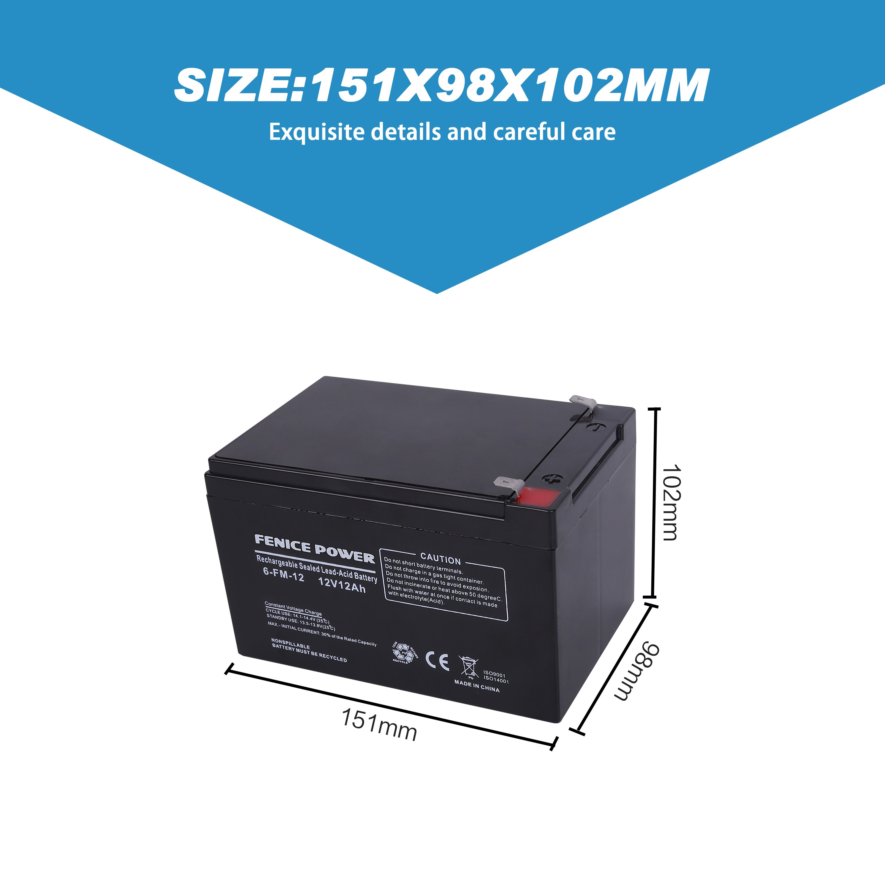 Lead Acid Battery 12V 12AH