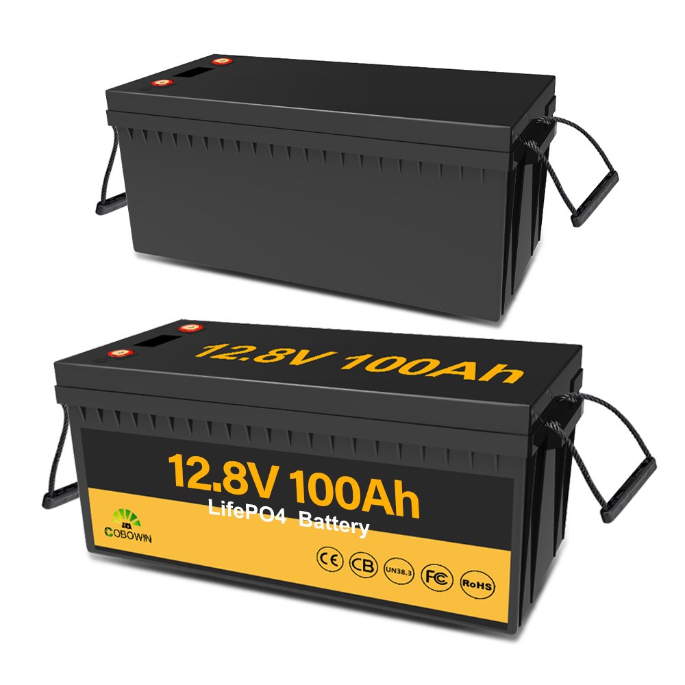 Cobowin Lifepo4 Battery 12v 100ah 200ah 300ah 100 300 200ah Deep Cycle 12.8v Solar 24v 12v Lithium Ion Battery Pack With Bms