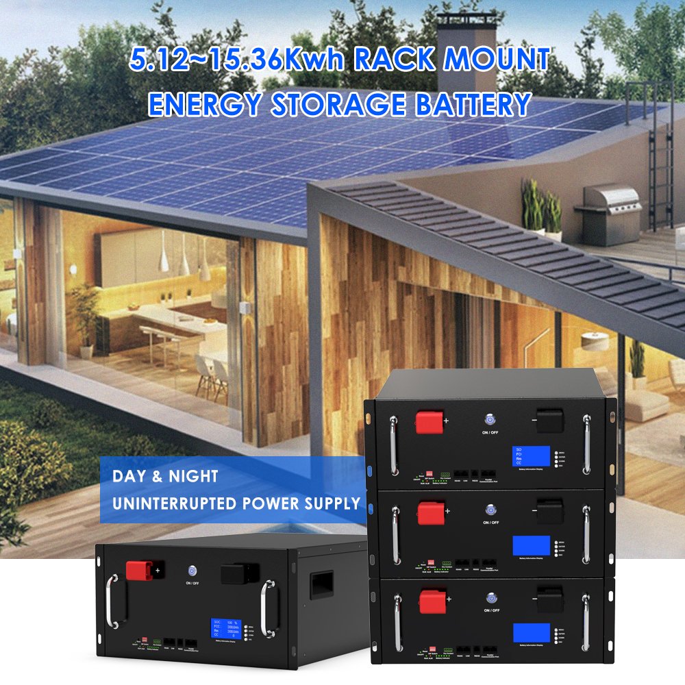 Lithium Ion solar Batteries 24 Volt 200AH 300 Amp Hour rack server 24V 300Ah LIFEP04 Battery pack