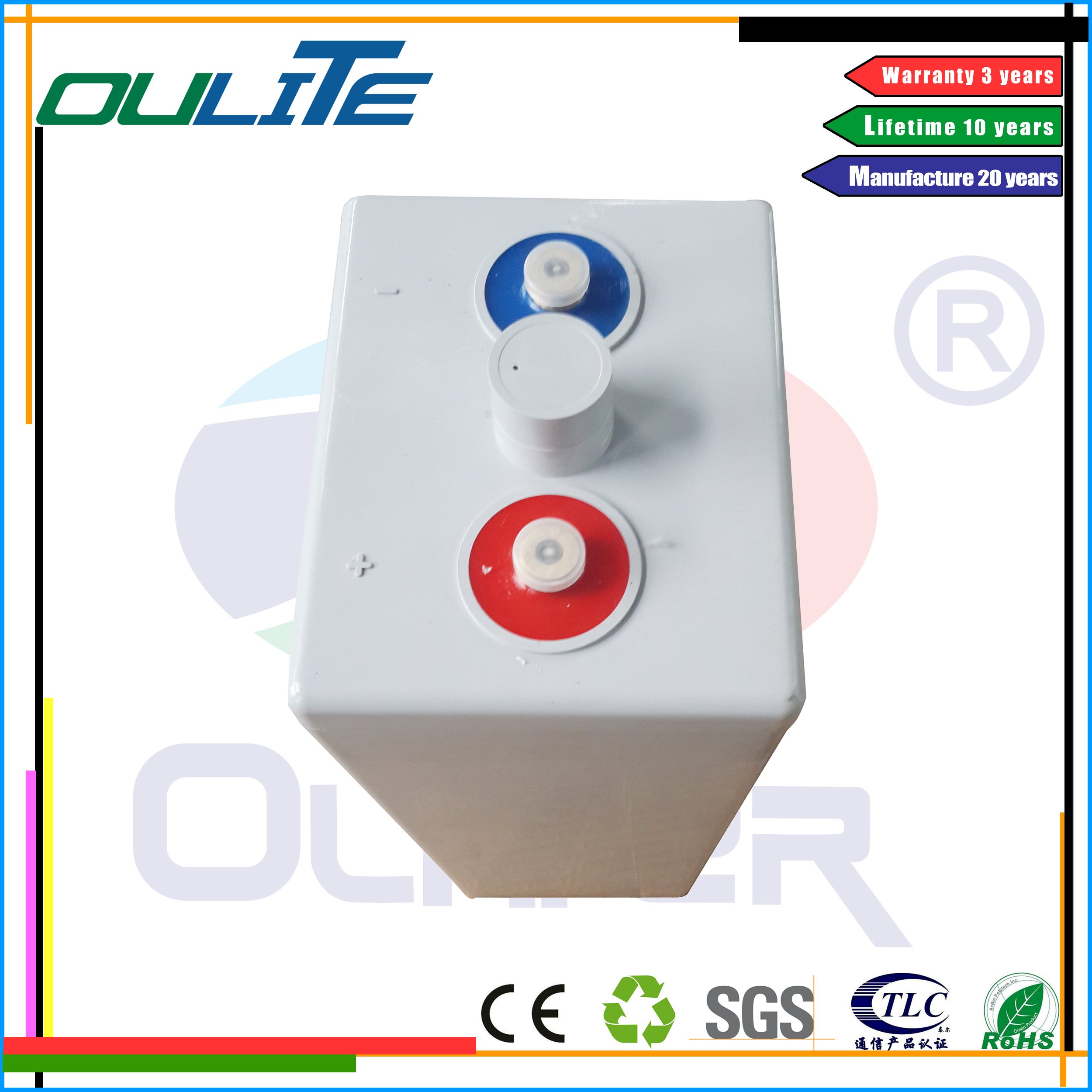 Long Life Deep Cycle Battery 2V 600AH 800AH 1000AH 1200AH OPzV Lead Acid Battery for solar system