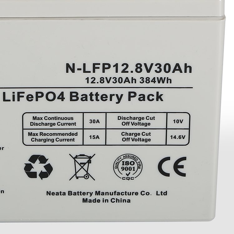 Neata Source Supplier Household Power Bank Portable LiFePO4 12.8V 30Ah Lithium Energy Storage Battery
