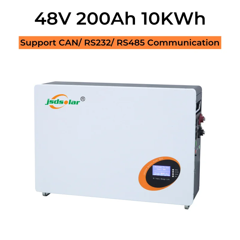 Jsdsolar Lithium Ion Battery 10Kwh Lifepo4 Battery 48V 200Ah Home Solar Energy Systems UPS
