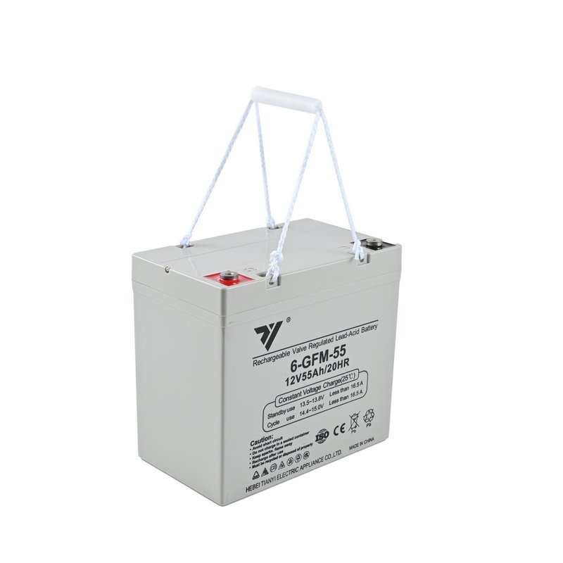 TIANYI Rechargeable battery UPS EPS Emergency System Fire Fighting Solar Energy Solar Power 12V 55AH 20HR Lead-Acid Battery