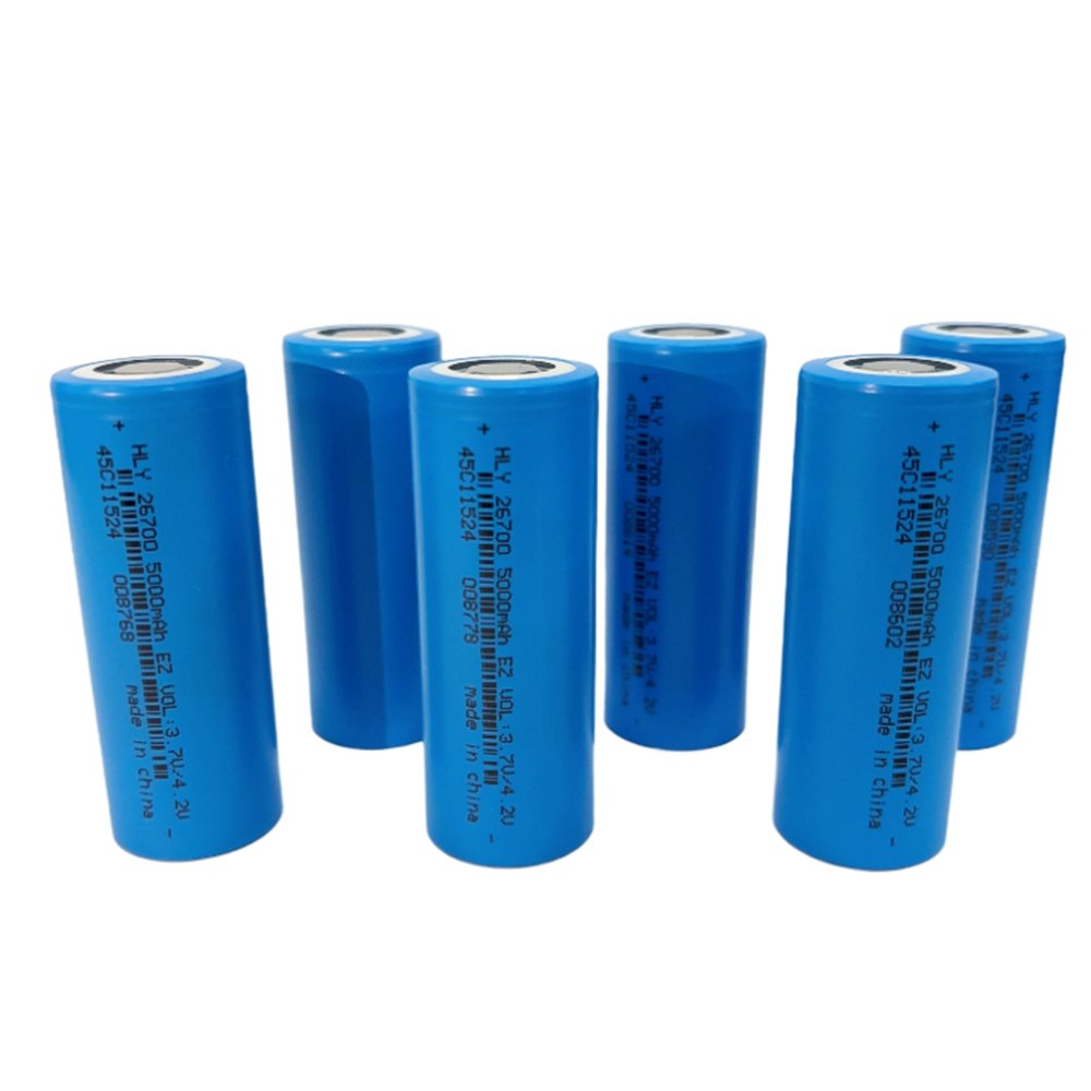 HLY 26700 5000mAh 3.7V Battery Lithium Rechargeable Li-Ion Batteries 5000 mAh 26700 Lithium Battery For Inverter Flashlight