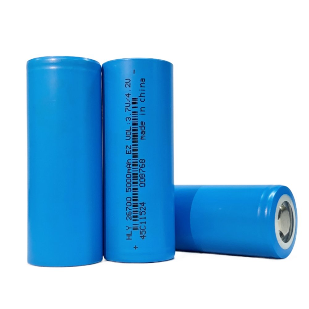 HLY 26700 5000mAh 3.7V Battery Lithium Rechargeable Li-Ion Batteries 5000 mAh 26700 Lithium Battery For Inverter Flashlight