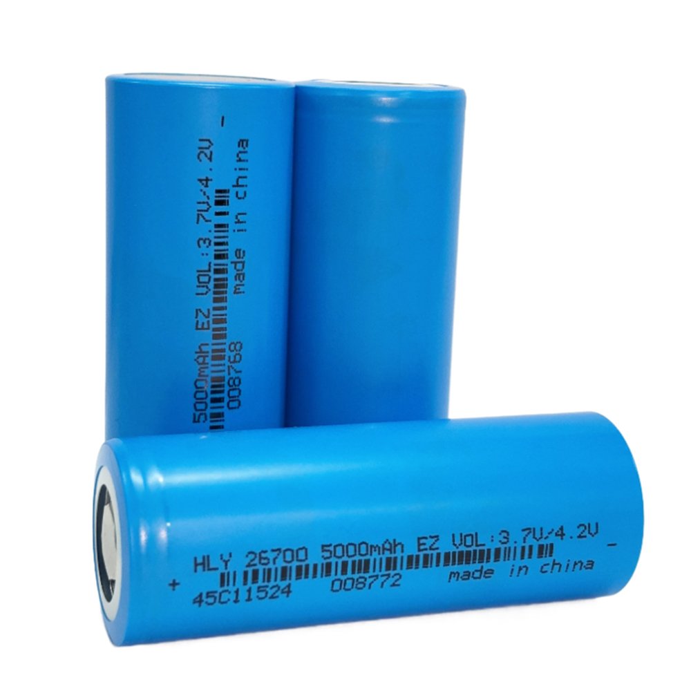 HLY 26700 5000mAh 3.7V Battery Lithium Rechargeable Li-Ion Batteries 5000 mAh 26700 Lithium Battery For Inverter Flashlight