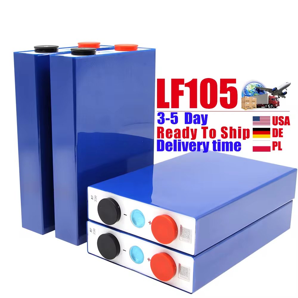 EU Ready Stock Lf105 105Ah 3.2v Lifepo4 105ah Grade A 3.2v Battery Cell for 12v 24v 48v Lf105 ESS Lifepo4 Battery Pack