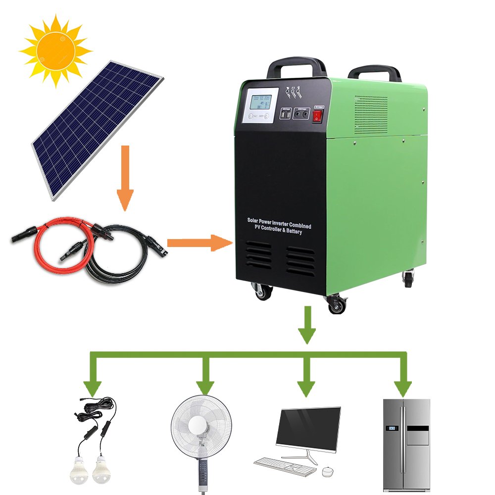 Solar System Portable Solar Power System 12V 300w Solar Kit Storage System with Batteries