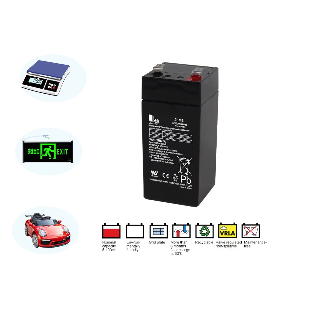 4V5Ah AGM VRLA Rechargeable Deep Cycle Scooter Wheelchair Lead Acid Battery For OEM