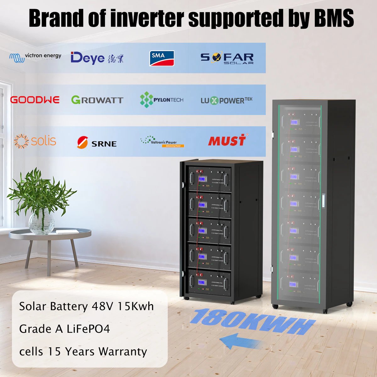 LIFEPO4 BATTERY 48V 100ah lithium-ion battery 5kwh 51.2V 100Ah lithium ion batteries for solar energy storage system