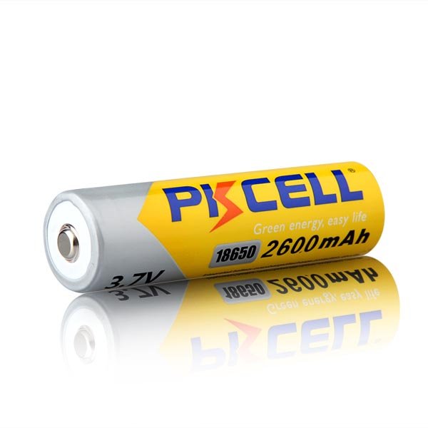 3.7V rechargeable Lithium ion battery 18650 2600mAh