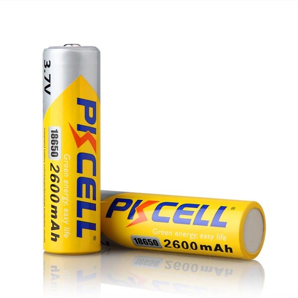 3.7V rechargeable Lithium ion battery 18650 2600mAh