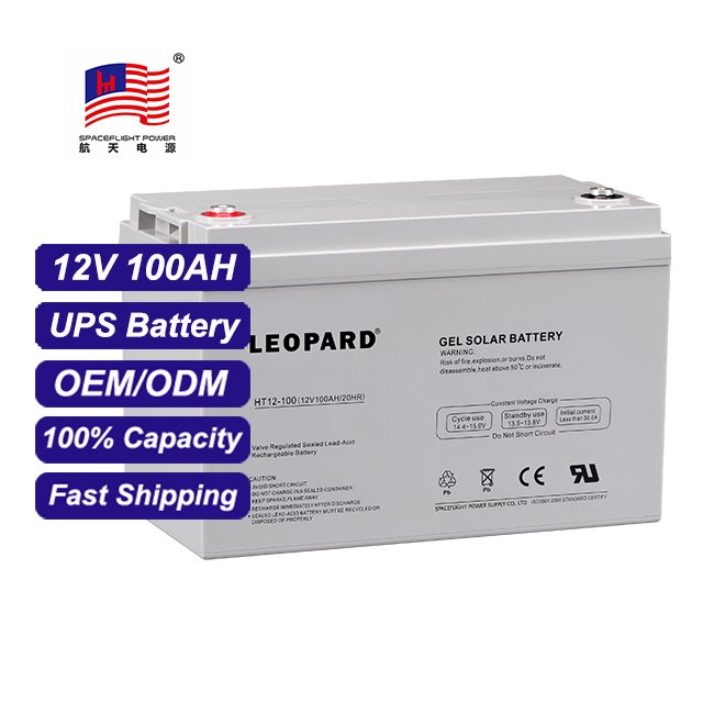 Long Life Deep Cycle Solar Gel Battery UPS 12v 100ah Lead Acid Battery
