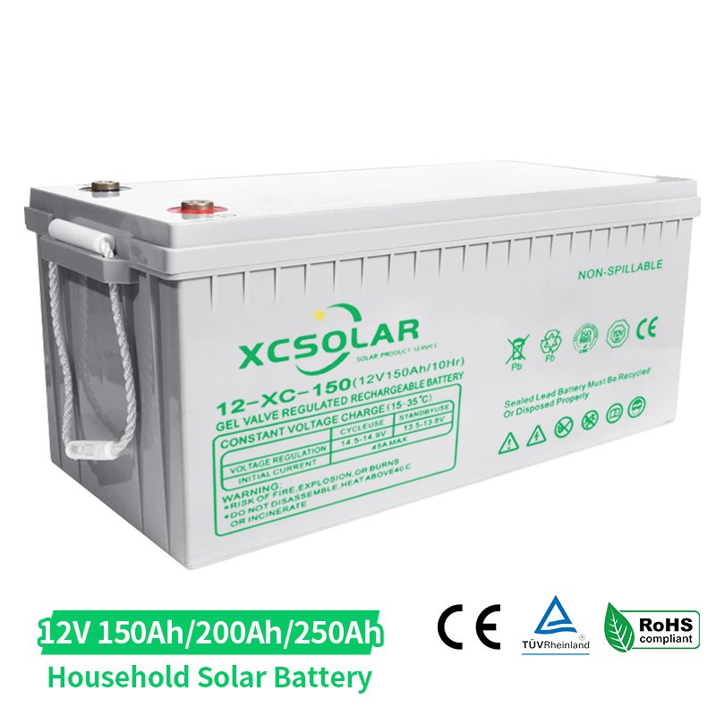 Solar Energy Storage GEL Battery 12V 100Ah 120Ah 150Ah 200Ah 250Ah Deep Cycle AGM Sealed Lead Acid Batteries