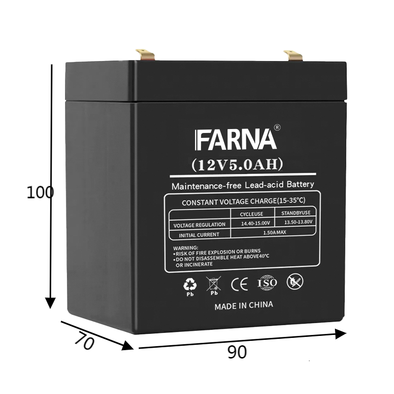 Sealed 12V 5Ah Lead Acid Battery Low Self-Discharge 20hr Rate Good Price Solar Battery Electric Scale Toys Lighting UPS