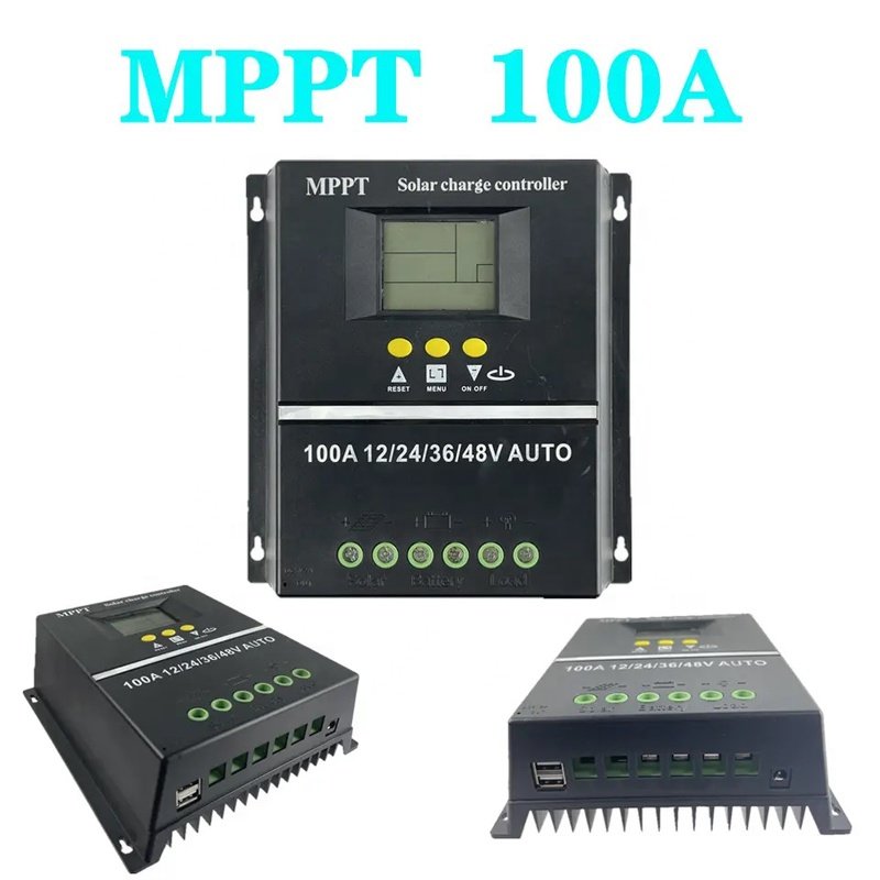 Smart MPPT 50A 60A 80A 100A Sun Solar Charge Controller high input voltage AUTO 12V 24V 48V PWM for Lithium Lead Acid Battery