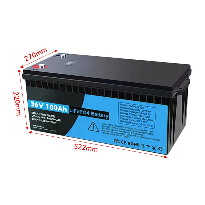 12V 24V 36V 48V 100Ah 200Ah 300Ah lifepo4 lithium battery pack for RV marine boat Deep cycle rechargeable energy storage battery