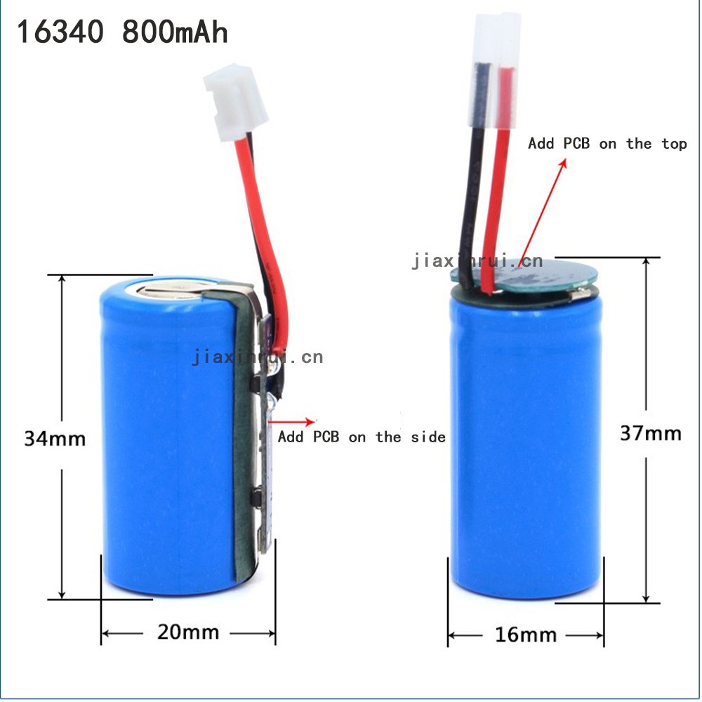 16340 3.7v 3.6v 500mah Rechargeable Li-ion Battery 700mah 800mah Lithium Ion Batteries Akku For Flashlight