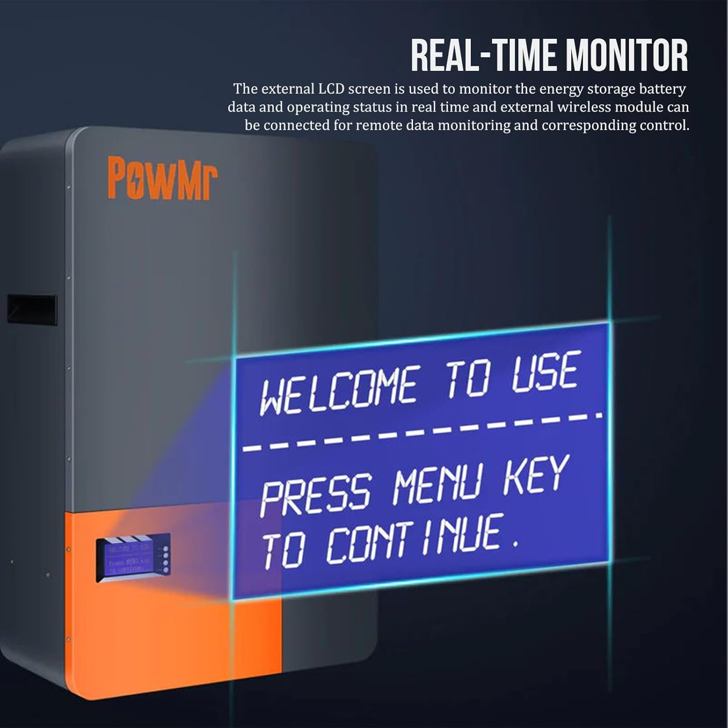 PowMr Household 100Ah 200Ah Wall-mounted Lithium-ion Battery 5KWh 10KWh Energy Storage Lithium ion Solar Battery