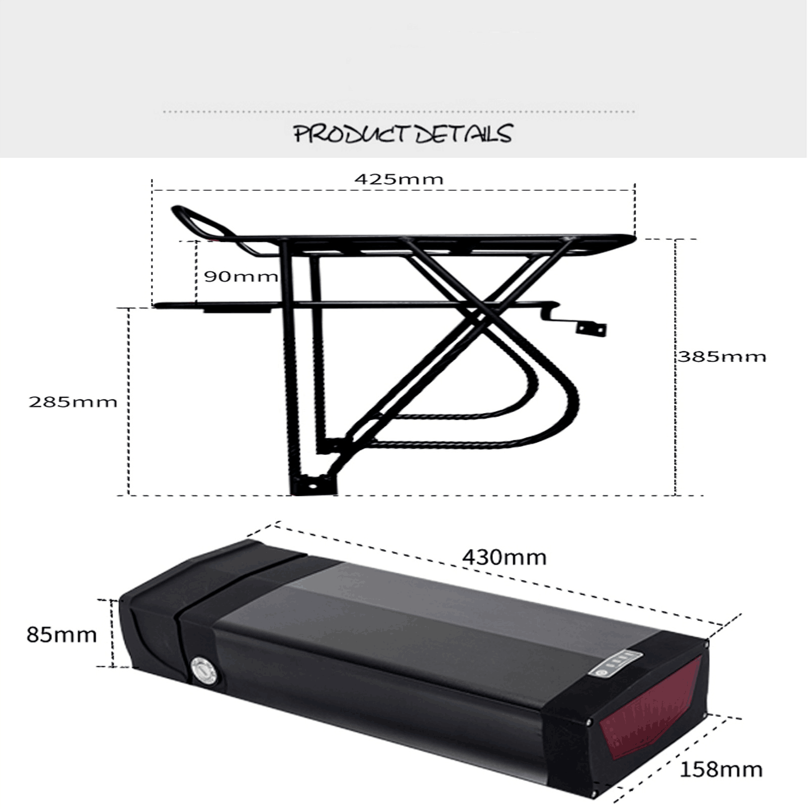 Cheap Price 36V Lithium ion Battery Electric Scooter Battery 36V 12Ah Lithium Battery