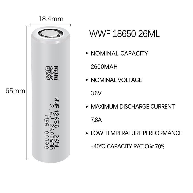 18650 2600mah 3.6V 3.7v lithium-ion battery soft polymer lithium ion battery FOR GPS ski suits
