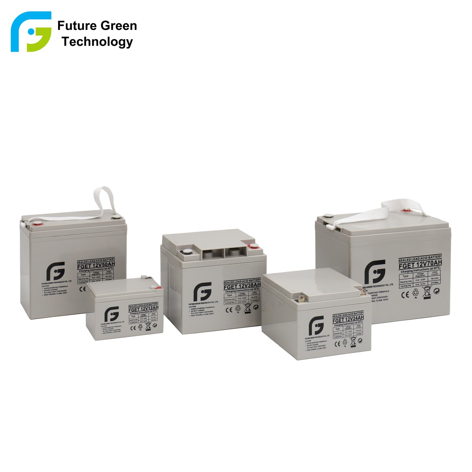 FGET Deep cycle 12V40Ah Rechargeable Lead Acid Battery Solar Energy Storage Emergency Lighting Alarm Systems UPS Boats
