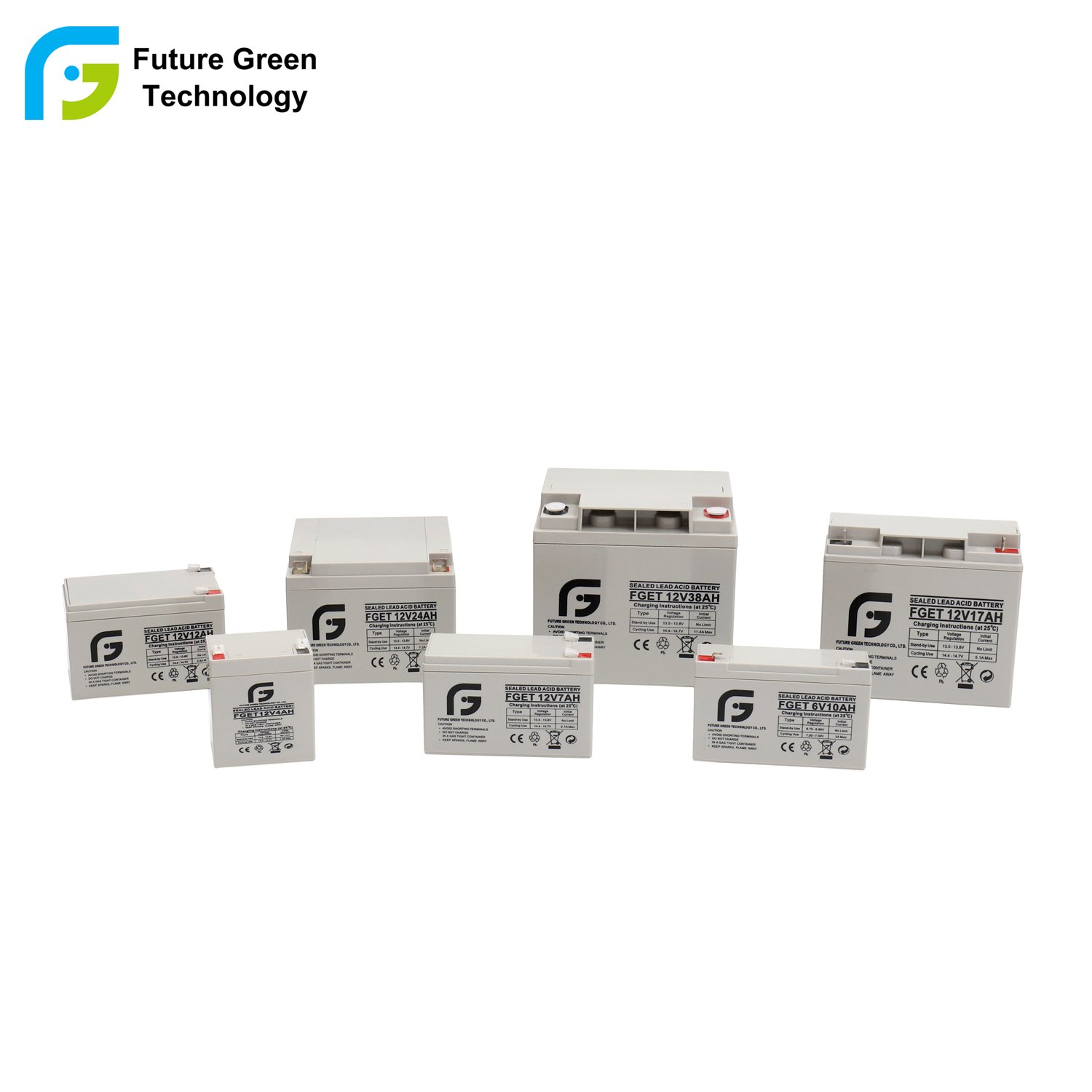 FGET Deep cycle 12V40Ah Rechargeable Lead Acid Battery Solar Energy Storage Emergency Lighting Alarm Systems UPS Boats