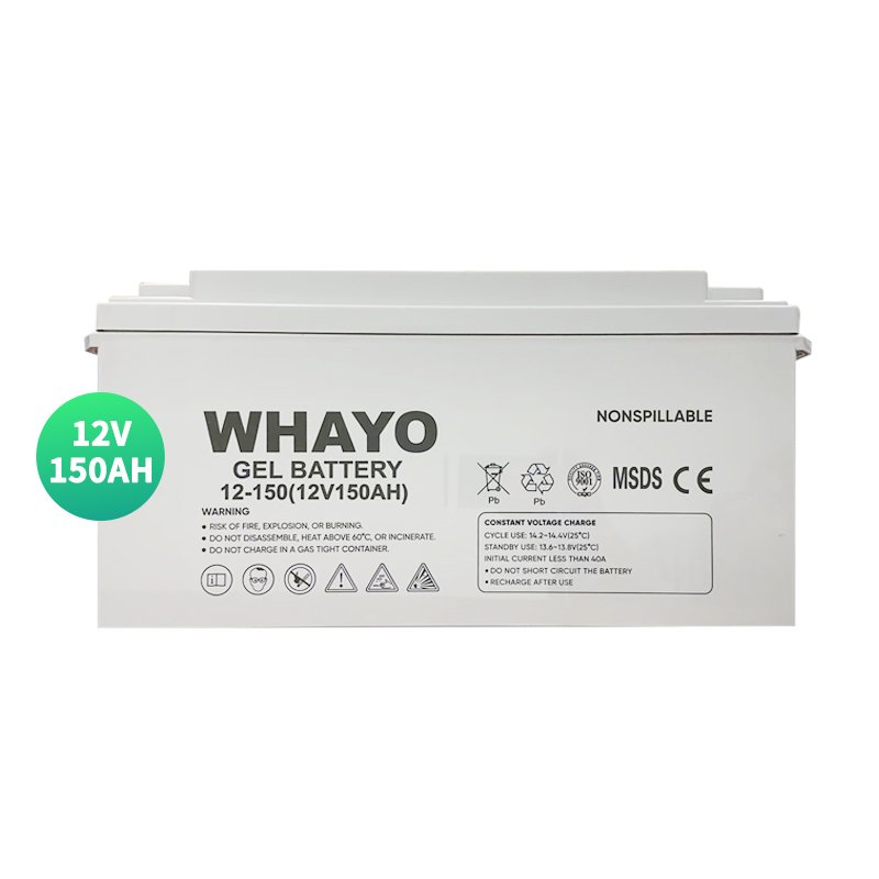 Whayo AGM Gel 12V 100ah 200ah 250ah Solar Energy Storage System Power Rechargeable Deep Cycle Batteries Lead Acid Battery
