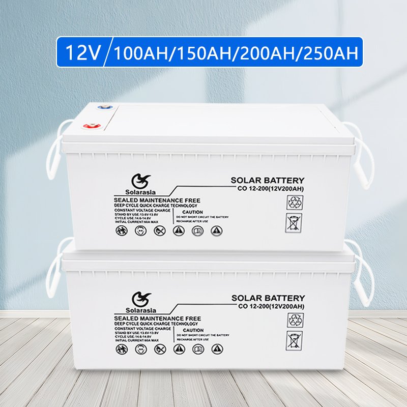 Gel Battery Lead Acid 12V 100AH 150AH 200AH 250AH 300AH 400AH Rechargeable Battery for Storage