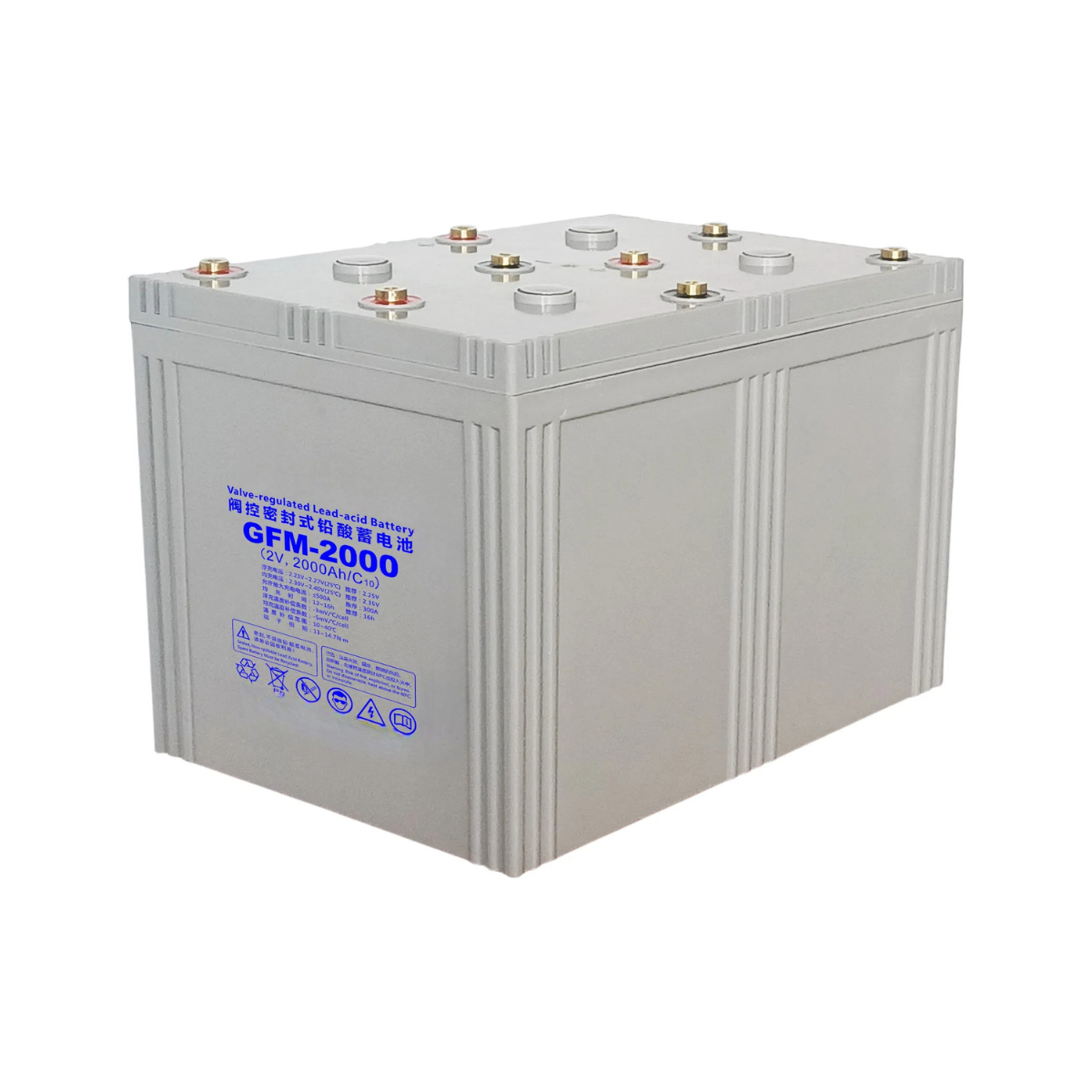 Cost-effective 2V 1000Ah 1500Ah 2000Ah 3000Ah Rechargeable Modular Lead-acid Battery