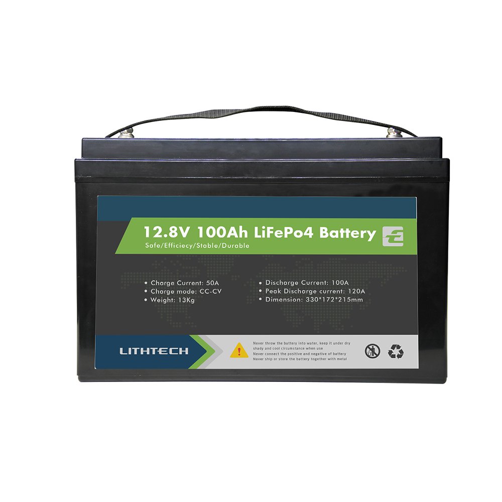 marine boat rv 12 volt deep cycle rechargeable battery pack batterie iron phosphate lifepo4 12v 100ah lithium ion batteries
